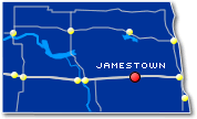 Jamestown, ND Map